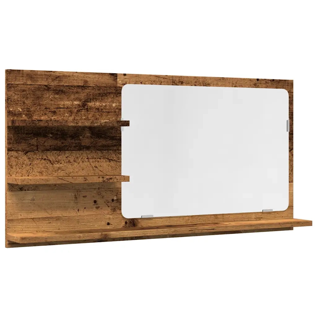 vidaXL Mobile da Bagno Legno Antico 90x11x45 cm in Truciolato