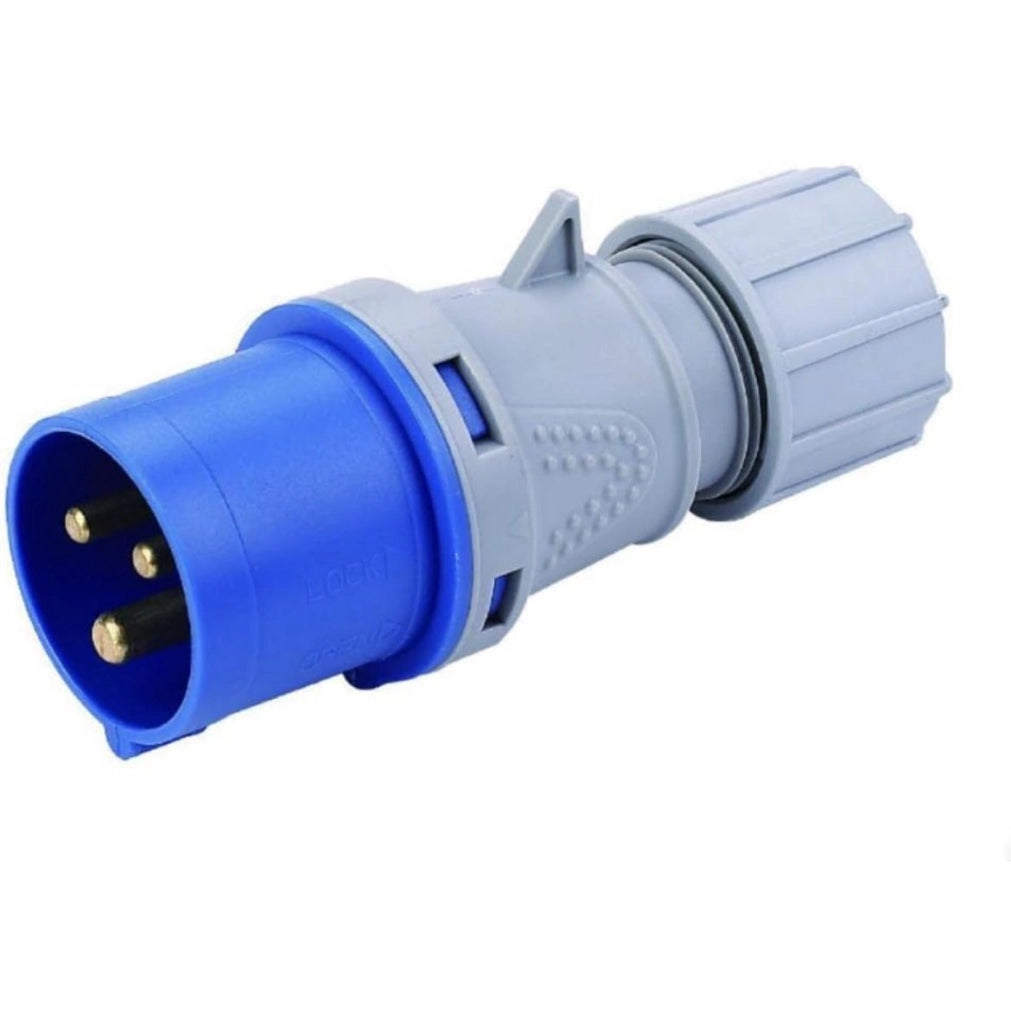 Spina industriale CEE 3poli, 16A 6H 230V 2P+E IP44 Art.309LM.013