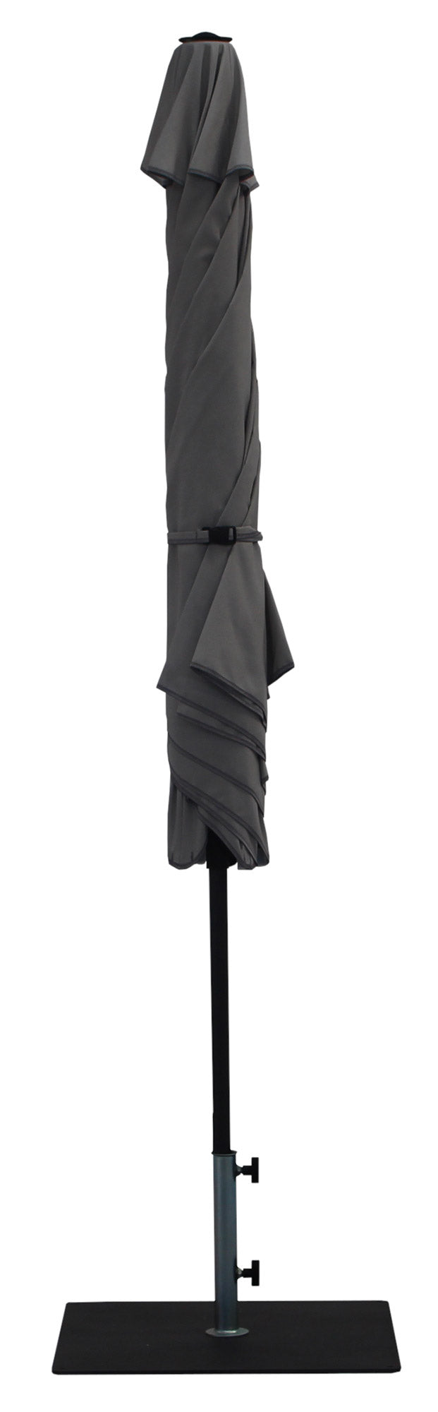 Ombrellone da Giardino Ø3 m Palo Ø38 mm in Alluminio Tessuto Olefin Trend Grigio