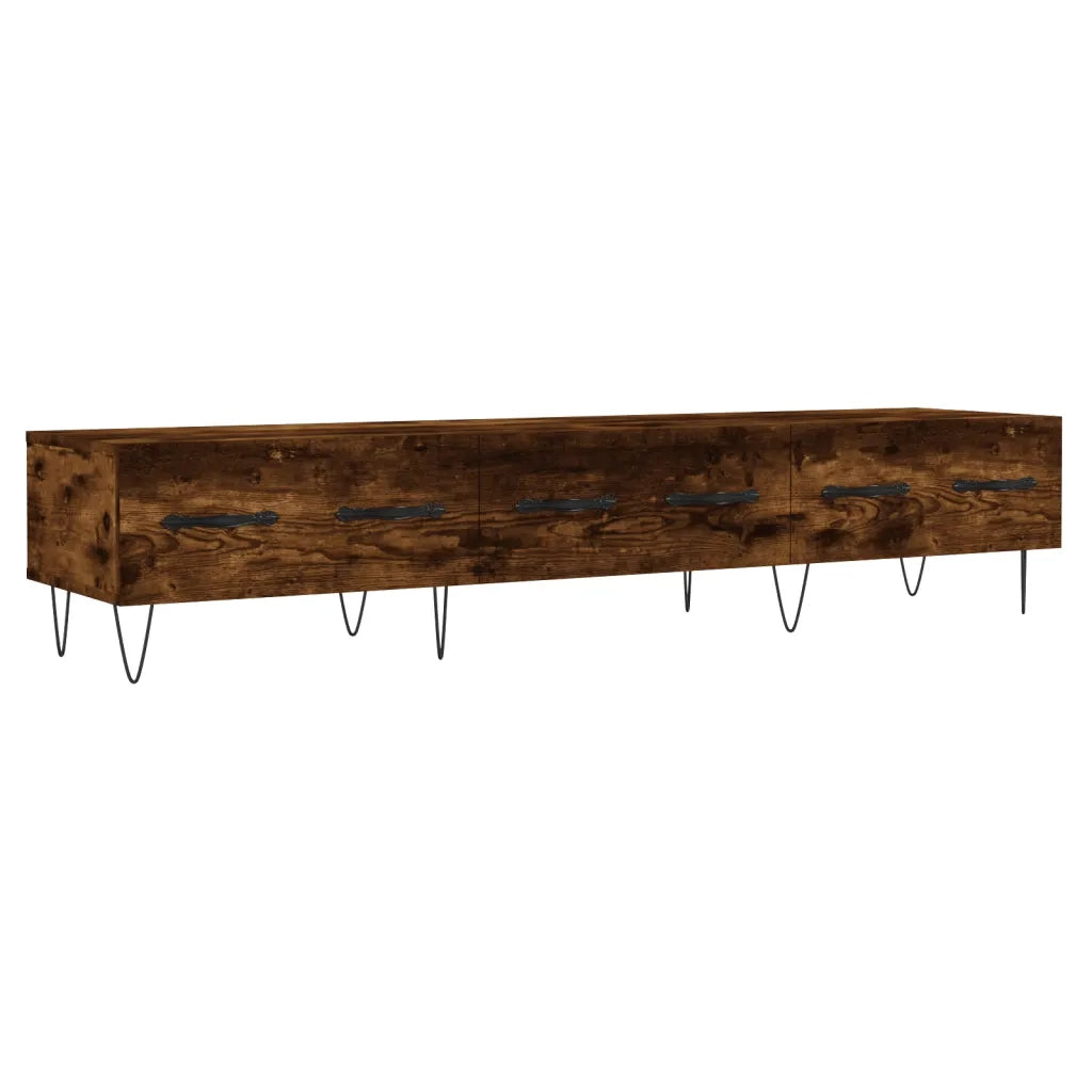 vidaXL Mobile Porta TV Rovere Fumo 150x36x30 cm in Legno Multistrato