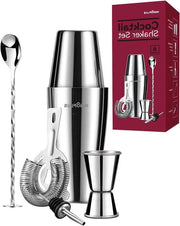 Set di Cocktail - Shaker Premium Boston - 6 pezzi - Acciaio inossidabile