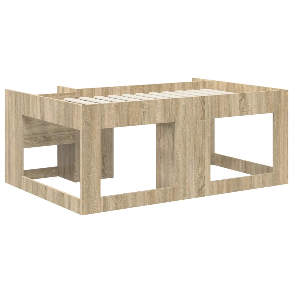 Struttura per Letto per Bambini con Ripostiglio Rovere Sonoma 3422621
