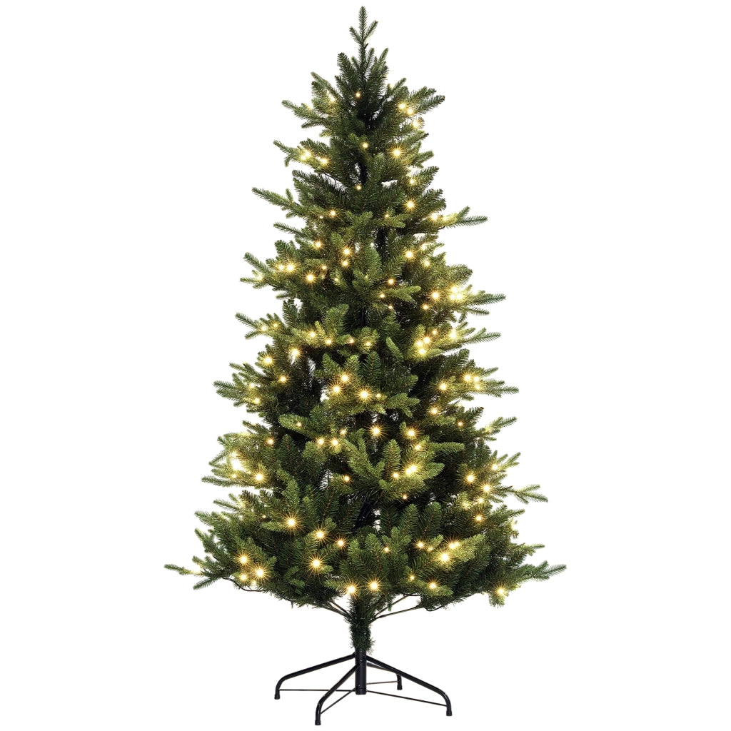 Albero di Natale Artificiale 180 cm con Luci LED ¨C zephmum ¨C Verde