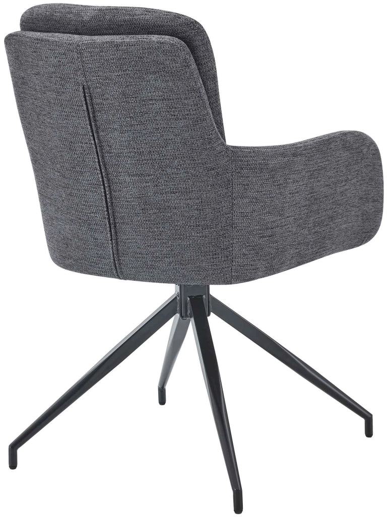 Set di 2 sedie da pranzo in tessuto Pickett 5
