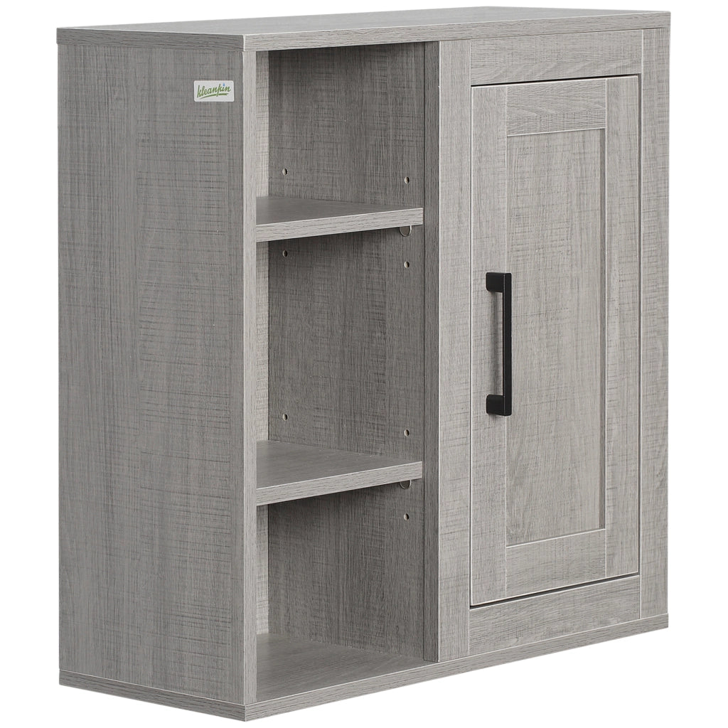 Armadio Bagno Sospeso ¨C Zephmum ¨C Grigio 48x20x50
