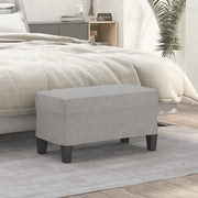Panca Grigio chiaro 70x35x41 cm in Tessuto 349431
