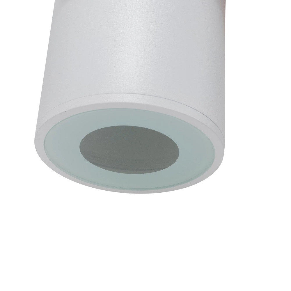 Trade Shop - Faretto Lampada Soffitto Attacco Gu10 Plafoniera Tonda Esterno Led Impermeabile - Bianco