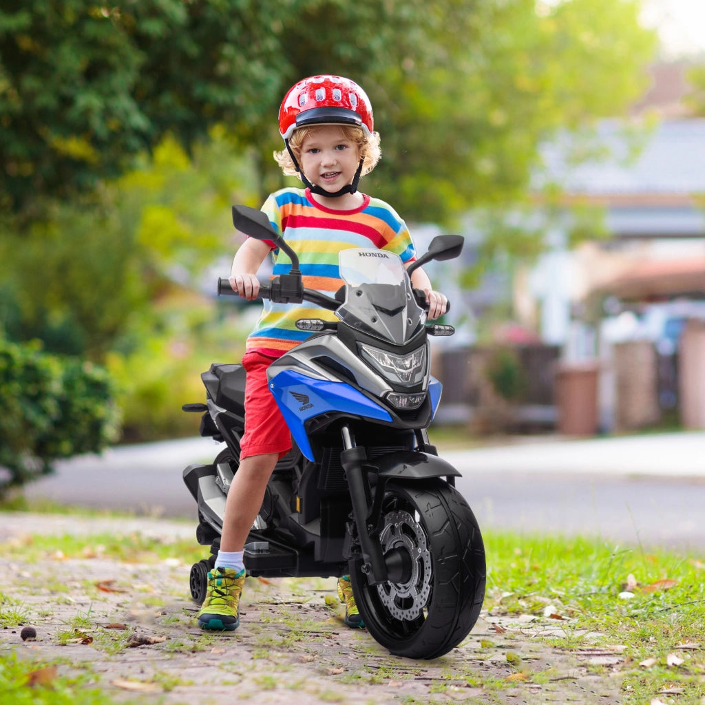 Moto elettrica per bambini ¨C zephmum ¨C 3-6 anni, con musica, fari blu