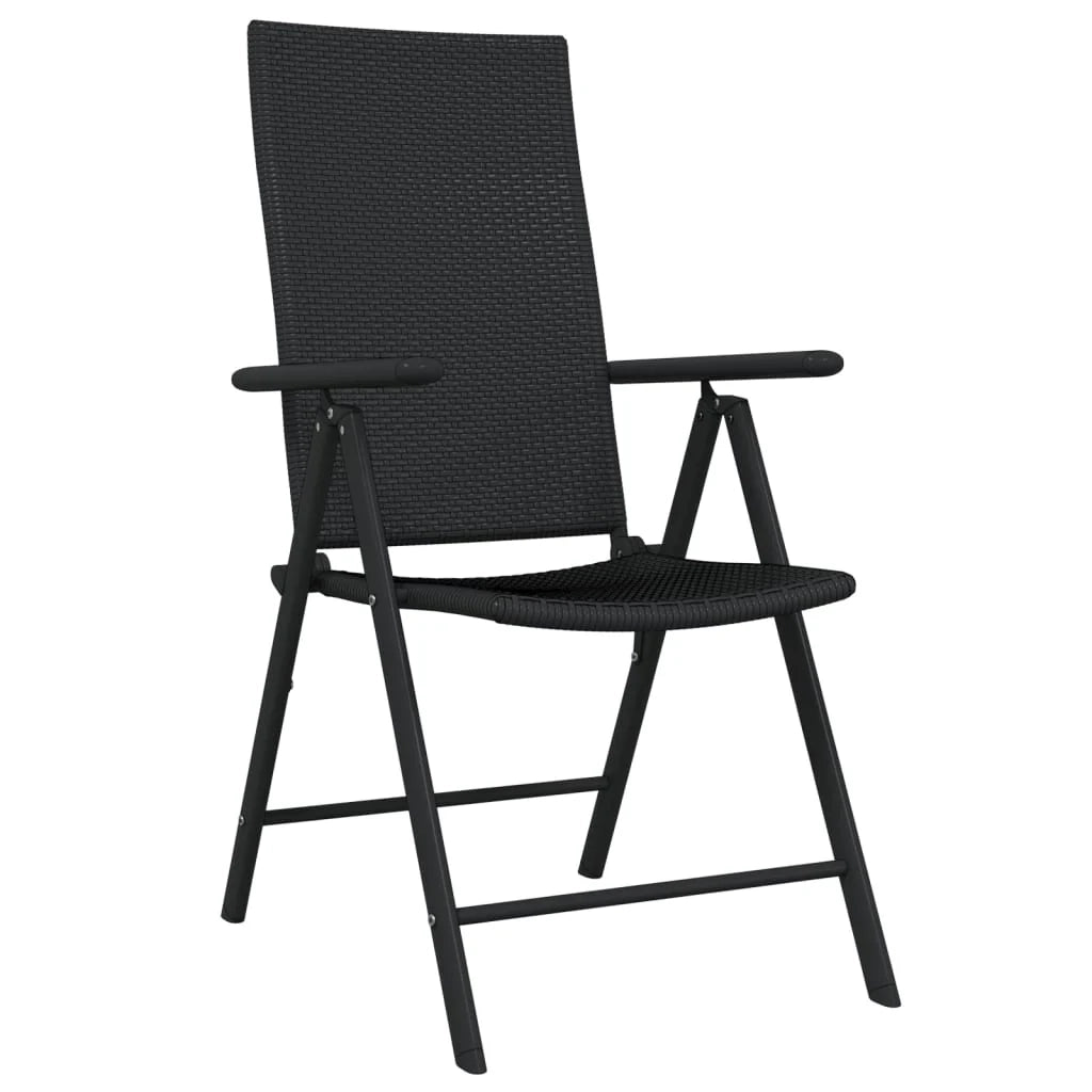 Set da pranzo da giardino per esterni 3 pezzi nero 02_0013651