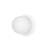 Applique Emibig Minerva bianca 1 luce E14 metallo/vetro