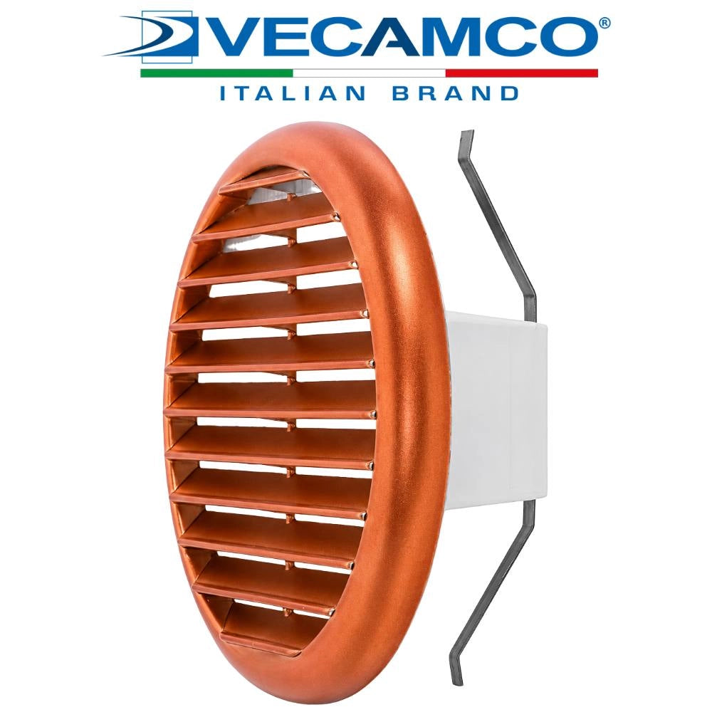 Griglia aerazione circolare ramata 145 mm per fori da 80 a 125 mm
