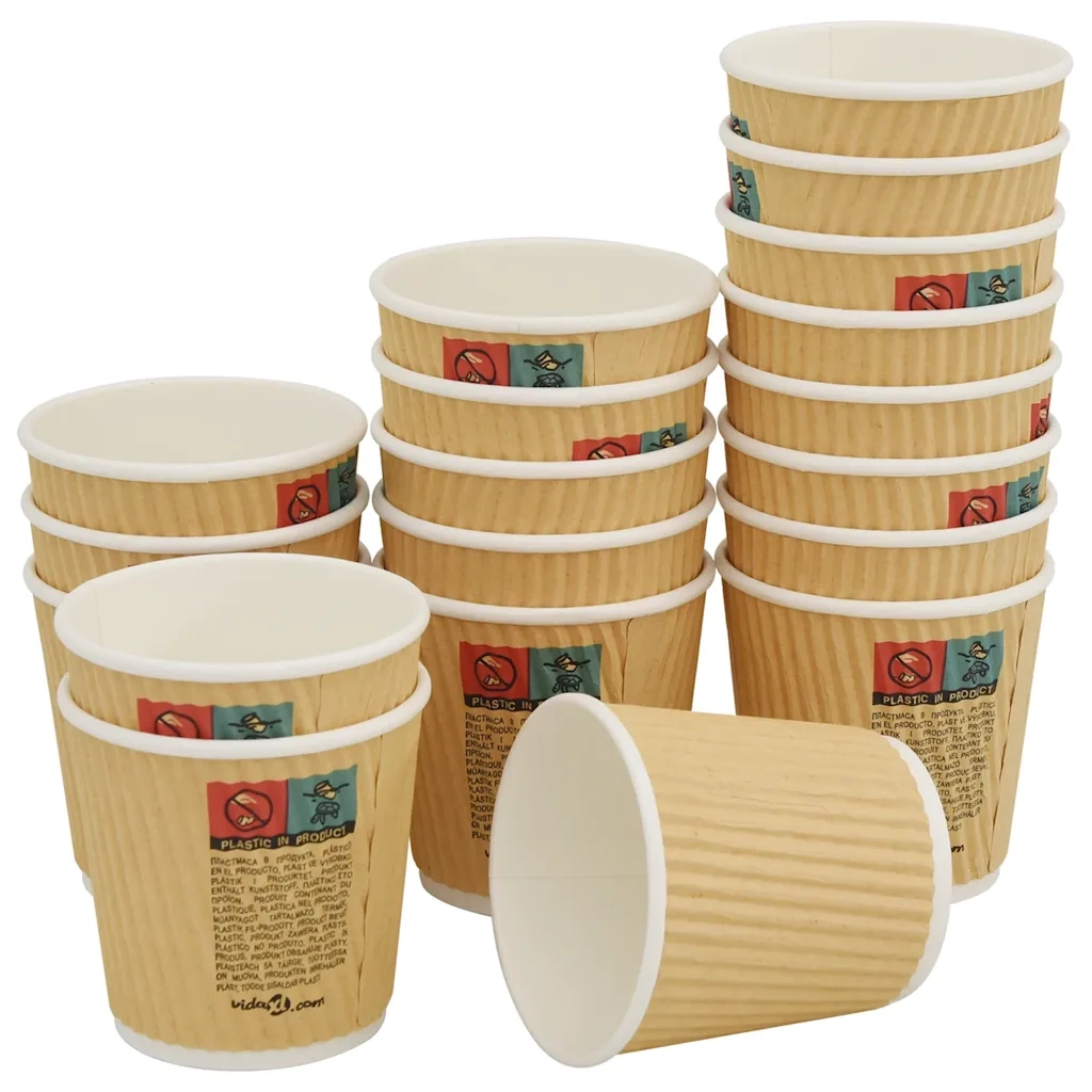 Bicchieri da CaffÃ¨ in Carta 1000 pz 4oz 100ml Marrone
