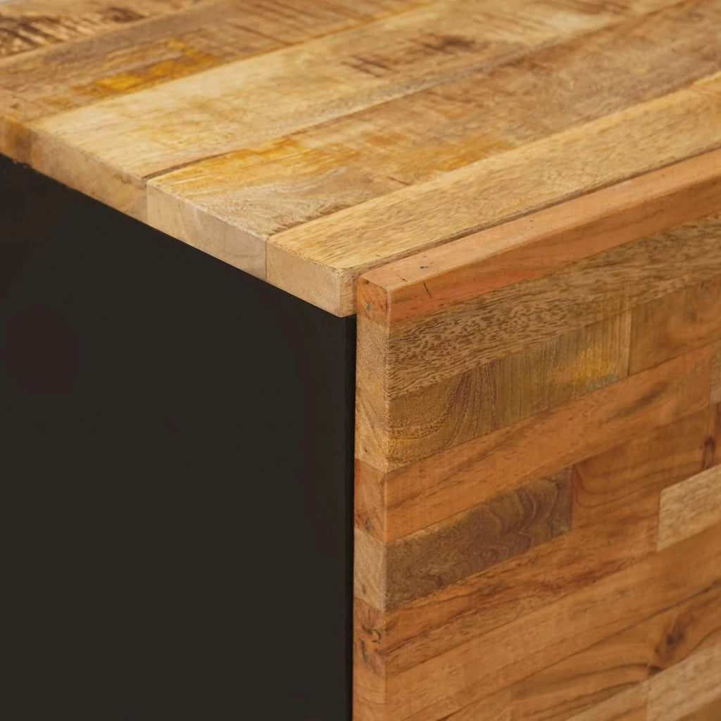 Mobile laterale Marrone 40 x 33 x 75 cm Legno di mango massello 4018320