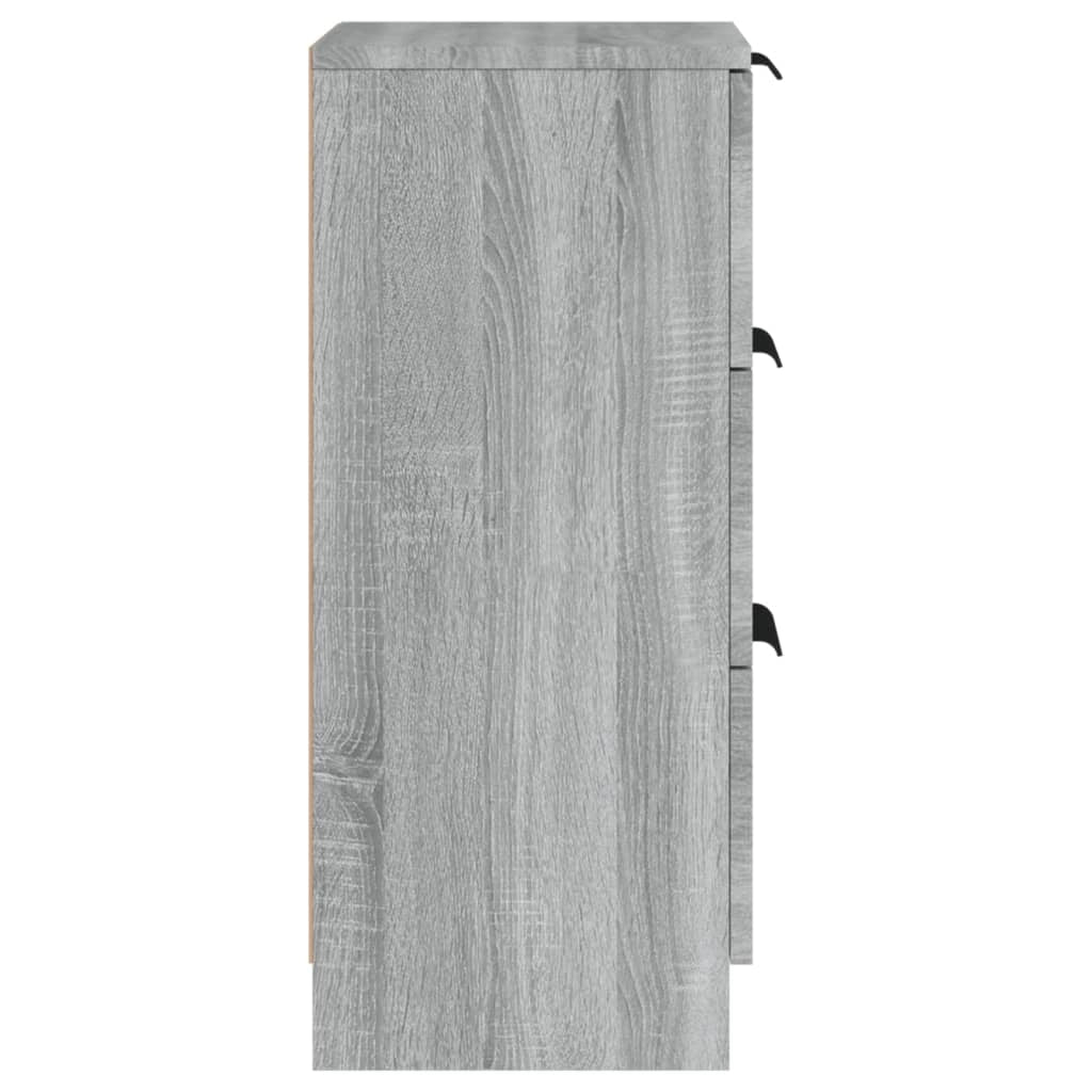 Buffet credenza cassettiera armadio mobile contenitore organizer cucina soggiorno salotto Sonoma 30 x 30 x 70 cm legno ingegnerizzato grigio 02_0036288