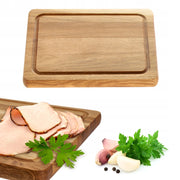 Tagliere da cucina in legno KADAX, 25x20 cm, in rovere massello, ideale per servire in tavola.