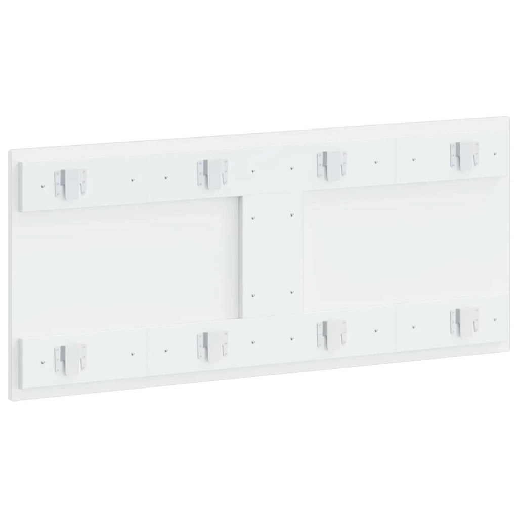 Testiera da Muro BREDA Bianco Lucido Legno ingegnerizzato 897629