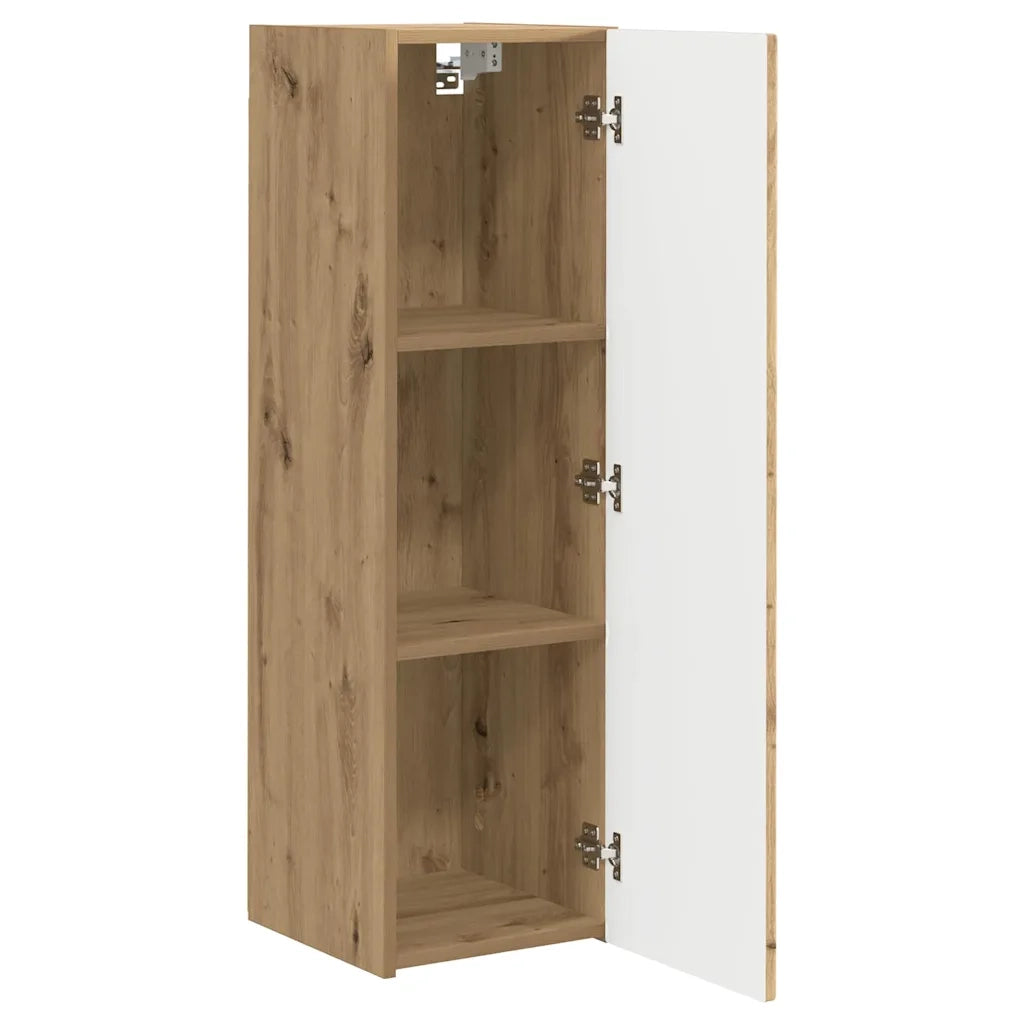 Mobile TV da parete-Mobile TV a Muro-Credenza TV Rovere Artigianale 30 x 31 x 100 cm