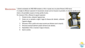 Rubinetto filtro a sfera con snodo 1/2x10 sottolavabo ottone cromato filtrino 