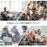 Calcio Balilla Professionale per Adulti e Famiglia, Tavolo Calciobalilla per Adulti, Tavolo da Biliardo Billiardino con 2 Palline, Segnapunti e 22 Giocatori, 122x61x80.7cm