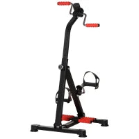 Pedaliera per Braccia e Gambe con Schermo LCD, Altezza e Resistenza Regolabile, 56x44-56x75-97 cm