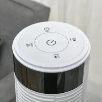 Ventilatore a Colonna con 3 Velocità e 4 Modalità, Timer di 12h, Pannello LED e Telecomando, Bianco