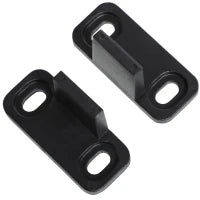 Kit Porta Scorrevole in Acciaio con Binari, Fermi e Guide, 200x40x0.6 cm, Nero