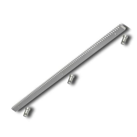 Cremagliera acciaio zincato 30x12 modulo 1 metro cancello scorrevole con bulloni *** numero pezzi 1, confezione 1