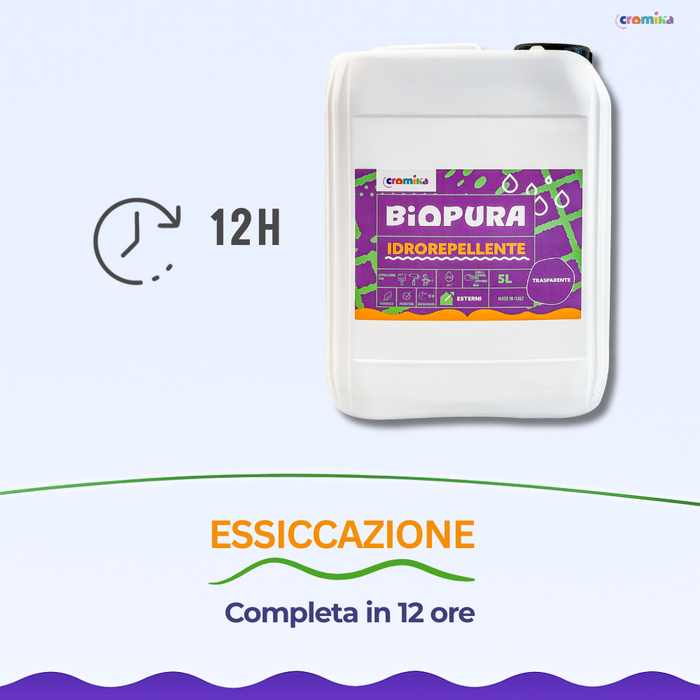 Idrorepellente siliconico trasparente acqua pronto uso linea biopura cromika *** formato 5 lt, confezione 1