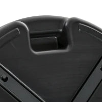 Base per Ombrellone Rotonda Ø55cm in Plastica da 30kg per Pali da Ø38-48mm, Nero