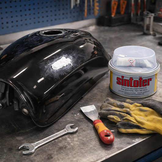 Mastice stucco per metallo e carrozzeria sintofer da 175 ml