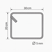 Staffe armatura ferro 20x30 cm strutture cemento disponibili diverse quantità *** pezzi 20, confezione 1
