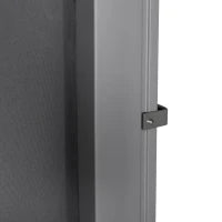 Frangivista da Giardino Estensibile 3x1.8m, Poliestere Anti UV e Alluminio, Grigio