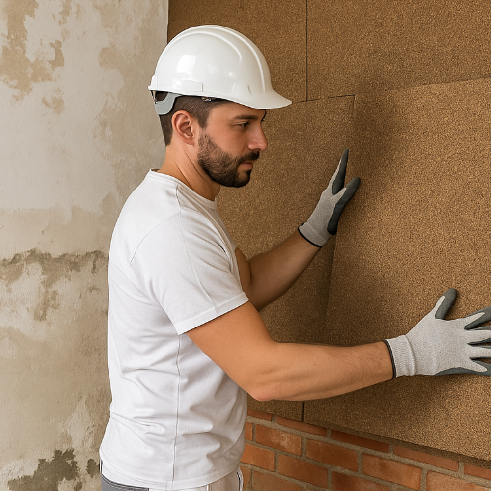 Lastra sughero 100x50 cm sp. 3 mm resistente anti umidità muffa condensa *** pezzi 10 lastre , confezione 1