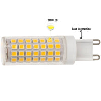 Optonica 1644 lampadina led g9 dimmerabile 6w 6000k luce fredda 550 lm