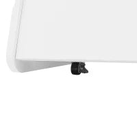 Tavolino Salvaspazio con Ruote, Angoli Arrotondati per Soggiorno e Camera da Letto, 81x33x51.5 cm, Bianco