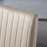 Set 2 Sedie da Cucina Imbottite con Gambe in Acciaio e Design Salvaspazio, 43x58x90 cm