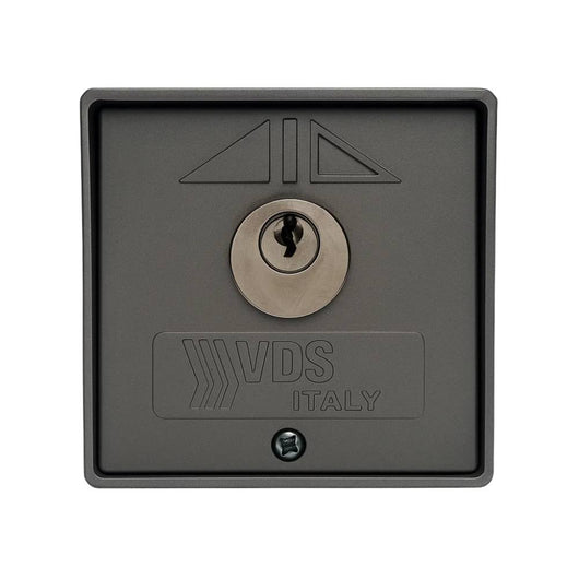 Vds 198/2 selettore da parete con chiave in alluminio alta sicurezza grigio