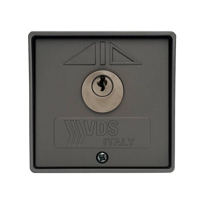 Vds 198/2 selettore da parete con chiave in alluminio alta sicurezza grigio