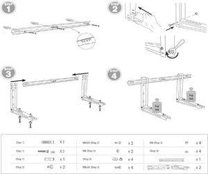 Staffe per climatizzatore unità esterna klima klik 420 42x40x72 fischer
