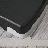 Step Fitness per Aerobica con Altezza Regolabile 10-15 cm, 68x29cm Nero e Rosso