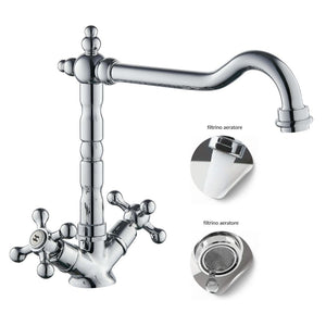 Rubinetto monoforo ottone cucina england two cromato erogazione orientabile *** confezione 1