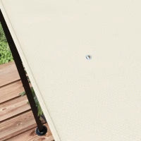 Telo di Ricambio per Pergola da Giardino 2.5x3 m con 8 Fori di Drenaggio, in Poliestere, 297x243 cm, Beige
