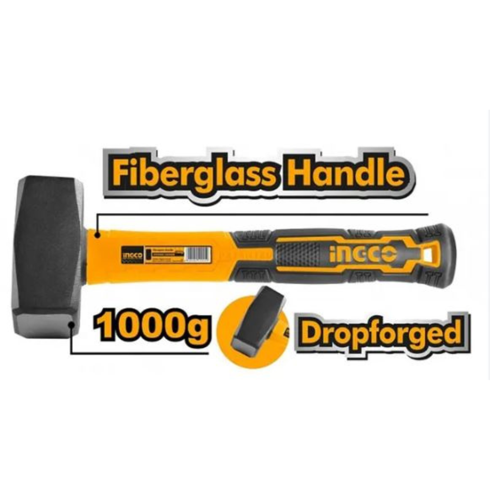 Mazza con impugnatura in vetroresina da gr. 1000