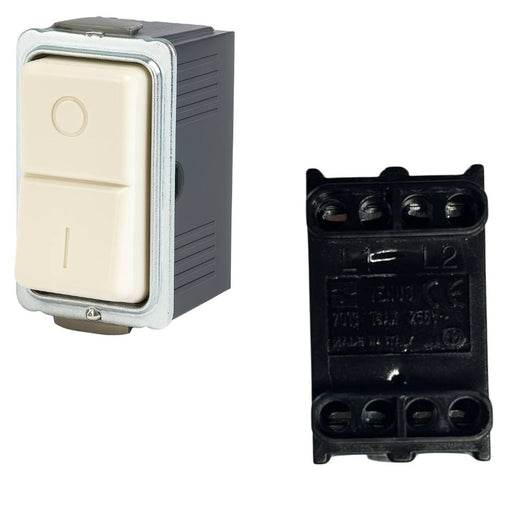 Interruttore bipolare marlanvil 7013.2 serie venus colore avorio