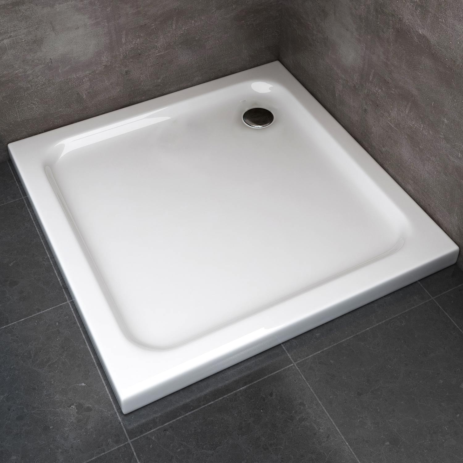 Piatto Doccia 90x90x5 cm Quadrato Abs mod. Selene