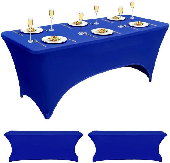 Tavolino con Copertura Reclinabile 2 pezzi - Lavabile - Elastico - Poliester/Elastan - Adatto per Matrimoni/Cocktail - Disponibile in Molti Colori - Copertura per Tavolino