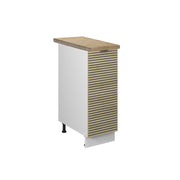 Armadio cucina dispensa alto Fame-Line Pannello in quercia/Bianco 30 cm, PL Rovere Vicco