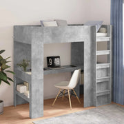 Struttura letto a castello con scrivania Grigio cemento 3410438