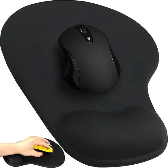 Supporto polso con cuscino di gel - sostegno polso ergonomico per comfort - 1 pezzo - nero
