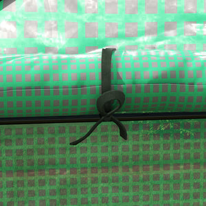 Copertura per Serra da Giardino con Porta a Cerniera e Finestre 140x73x190 cm in PE Verde